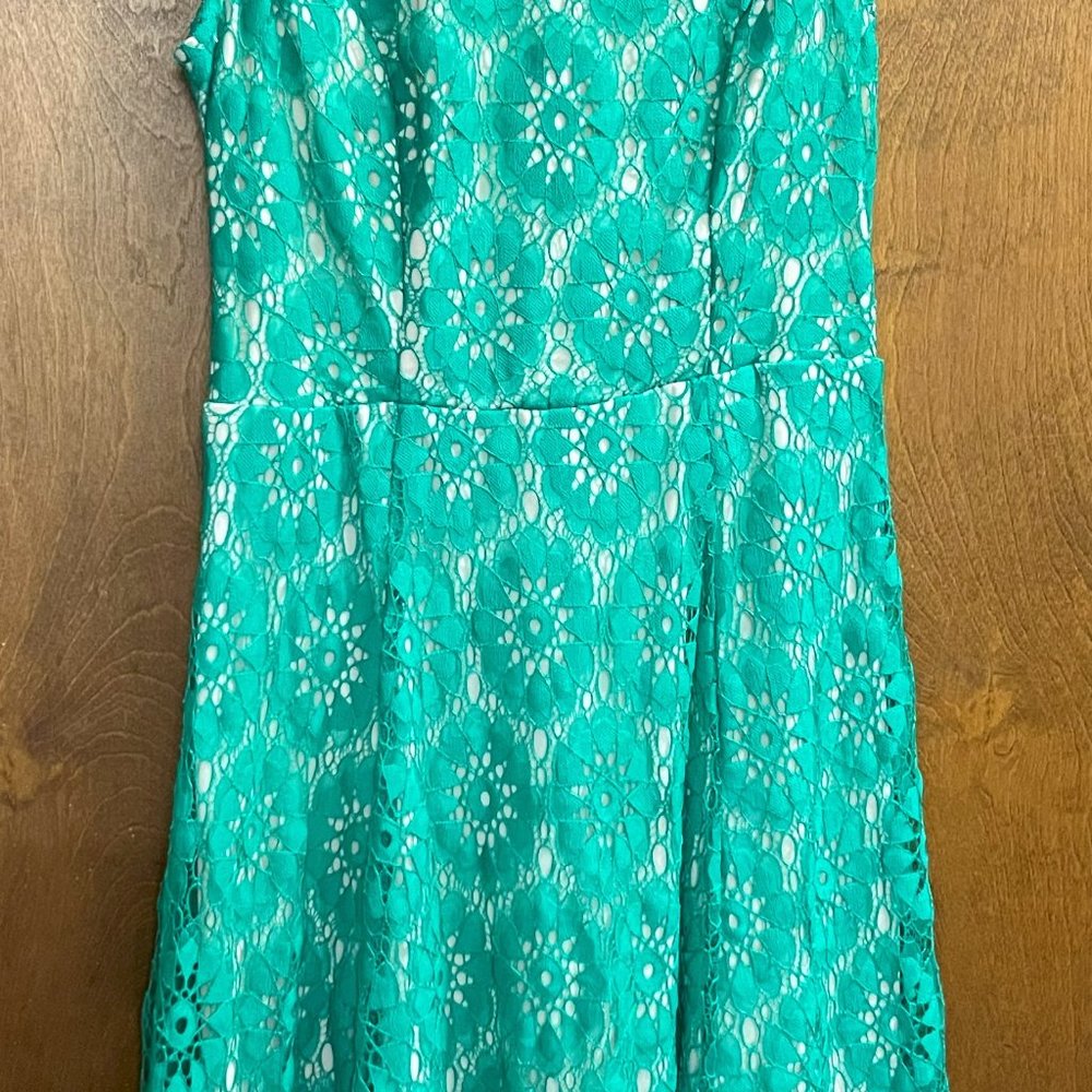 AUW Green Lace Dress Size M